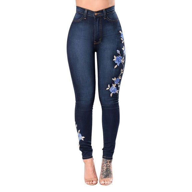 High Waste Pencil Jeans