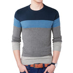 Casual O-Neck Striped Slim Fit Sweater