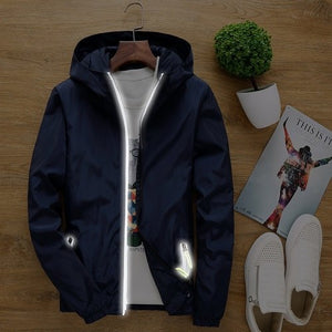 Casual Hooded Bomber Jacket