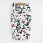 Elegant High Waist Flower Skirt