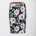 Elegant High Waist Flower Skirt