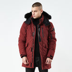 Fur Hooded Padded Overcoat